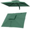 QSPNVFB 3X4 M Rettangolare Ombrellone Decentrato Telo Di Ricambio, 8 Stecche Baldacchino Per Per Ombrellone A Sbalzo, Copertura Per Ombrellone Da Esterno(Dark green,Double top 3x4m(10' x 13')
