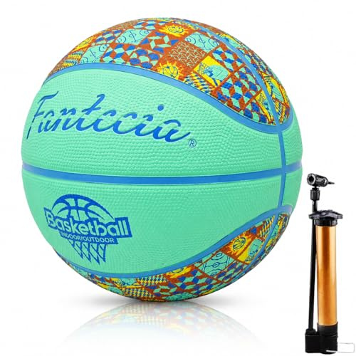 Fantecia Basketball Größe 5, Gummi-Basketball für Jugend- und Juniorenspieler