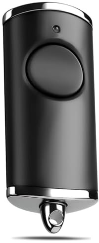 868 MHz Télécommande Hörmann pour Porte de Garage pour télécommande Hörmann HSE2 HSE1 HS1 HS4 HS5 HSZ1 HSD2-868 BS,Chromé et Noir