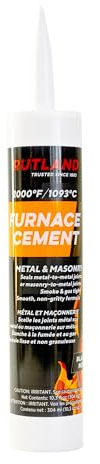 Rutland Products Furnace Cement Tub, Black, 10.3 fl oz