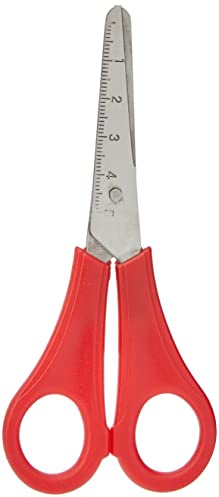 5 Star School Scissors 130mm, Red