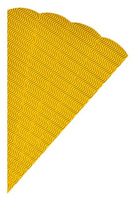 folia 93014 - Geschwister Schultüten Rohlinge, aus 3D Wellpappe, gelb, 5 Tüten, Höhe 41 cm, Durchmesser 14,5 cm - zur Erstellung einer individuellen selbst gebastelten Zuckertüte für die Geschwister