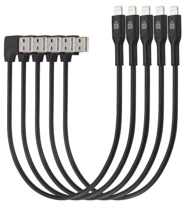 Kensington USB to Lightning Connector Cables for Charge and Sync Cabinet, 5 Pack (K67864WWA)