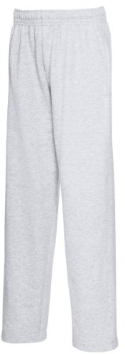 Fruit of the Loom Jogger - Pantalon de sport - Garçon, Gris - Gris, 14-15 ans (Taillefabricant: 164CM)