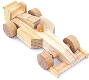 Eduplay Rennauto Set aus Holz zum Basteln