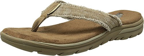 Skechers Herren Bosnien Sandalen, Beige Tan, 43 EU
