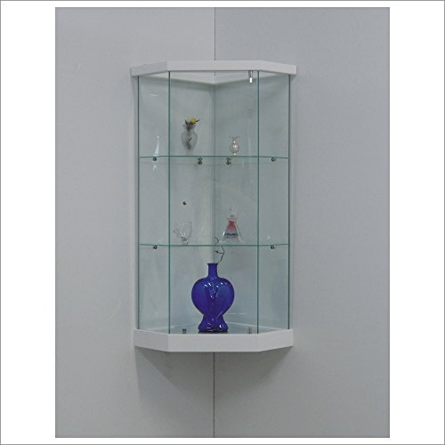 Corner Glass Cabinet VM 504 TC (White)