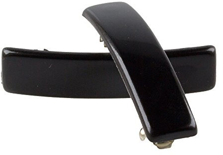 2Stk Rechteckige Patentspange 52x12 in schwarz - Made in Germany - WeLoveBeads