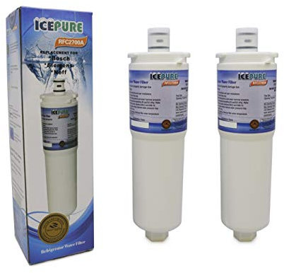 2 x IcePure RFC2700A Fridge Water Filter Compatible with Siemens, Bosch, NEFF CS52 Fridge Water Filters