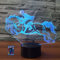3D Ritter Illusions LED Lampen Fernbedienung Tolle 7/16 Farbwechsel Acryl berühren Tabelle Schreibtisch-Nacht licht mit USB-Kabel für Kinder Schlafzimmer Geburtstagsgeschenke Geschenk.