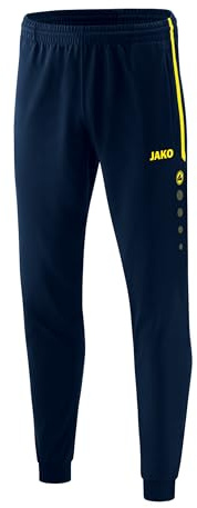 JAKO Unisex Kinder Polyesterhose Competition 2.0, Marine/Neongelb, 164