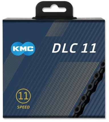 KMC Unisex – Erwachsene DLC DLC11 11-Fach Kette 1/2 x11/128, 118 Glieder, schwarz