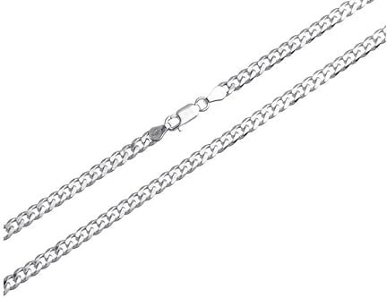 Panzerkette Silberkette - Breite 4mm - 925 Silber Länge wählbar von 38cm-100cm