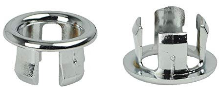 housesweet Bonde de trop-plein ronde avec grille pour lavabo de salle de bain