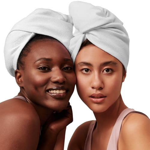 Das Mikrofaser Handtuch Turban für lange Haare trocknet Ihre Haare schnell und ist komfortabel für lockiges Haar Es nimmt Feuchtigkeit schnell auf ohne die Locken zu beschädigen