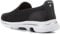 Skechers Women's GO Walk 5 Slip On Trainers, Black Textile White Trim, 7 UK