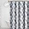 GONOVE Shower Curtain for Bathroom 240 x 200 cm Anti-Mould Mildew Resistant Waterproof Polyester Fabric Triangle Shower Curtain Liner Long Bath Curtain with Hooks, Washable and Weighted Hem