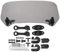Motorrad-Windabweiser und Windabweiser, für Motorrad, Spoiler, Universal, modifiziert, Verstellbarer Clip, verstellbar, Verlängerung (Rauchfarben)