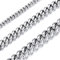 Richsteel halskette herren 6mm edelstahl hip pop kette Silber 6mm breit 55cm lang herrenschmuck für rapper/rocer/biker/model
