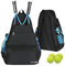ACOSEN Tennistasche Tennisrucksack – große Tennistaschen für Damen und Herren für Tennisschläger, Pickleball-Paddel, Badmintonschläger, Squashschläger, Bälle und anderes Zubehör (schwarz)