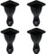 Tulead 3.15-Inch Length Furniture Legs Couch Feet Aluminum Alloy Cabinet Feet Dresser Legs Pack of 4
