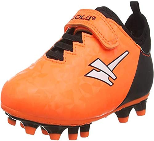 Boys Girls Gola Blade Football Boots Kids Astro Turf (Alpha Orange Black, Numeric_10)