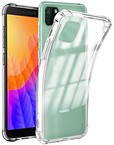 Conie Ultra Hybrid Hülle Kompatibel mit Huawei Y5p, Schocksichere Handyhülle aus TPU Silikon [VERSTÄRKTE Kanten], Crystal Clear