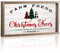 Weihnachtsschilder Bauernhof frische Weihnachtsbäume Holzschild rustikale BauernhausUrlaubsdekoration mit Holzrahmen Buffalo Plaid Xmas Winter hängende Wanddekoration für Zuhause Party Wohnzimmer