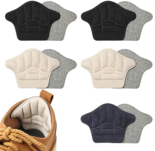 5 paia inserti tallone cuscini anti-vesciche autoadesivi per scarpa uomini e donne