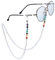 Nupuyai 7 Chakra Stein Perlen Brillenkette Damen Kristall Sonnenbrillenkette Gesichtsmaske Kette Edelstein Brillenband Brillenkordel Brillenhalter für Lesebrillen, Myopiebrille Bergkristall