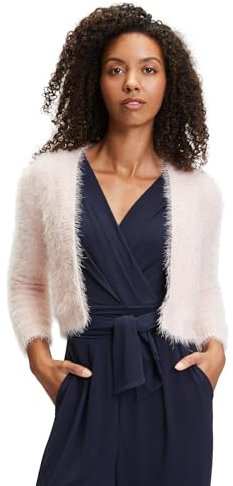 Vera Mont Damen Strickbolero mit Struktur Crystal Pink,42