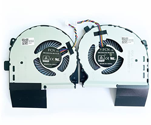 Fleshy Leaf CPU+GPU Cooling Fan Replacement for ASUS ROG Strix GL703 GL703GS GL703GM GL703GS-DS74 GL703GM-DS74 GL703GM-NS73 Series DFS593512MN0T FK08 DFS601712M00T FK0A 12V