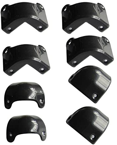 4x delantero+4x trasero negro plástico guitarra AMP amplificador gabinete esquina para Marshall