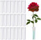 100 Stück Blumenröhrchen mit Kappen - Wiederverwendbare Reagenzgläser für Blumenarrangements und Dekoration - 2,8 Zoll,Transparent