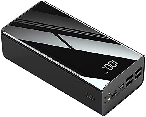 Tragbares Ladegerät Power Bank 100000 mAh, Mini Power Bank, Power Bank Handy, Power Bank Small, Power Bank Laptop, USB C Power Bank USB C, Schwarz,Schwarz
