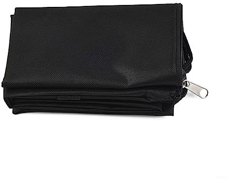 Sac d'aspirateur universel pour souffleur de feuilles, sac d'aspirateur pour jardin, pelouse, cour, déchiqueteuse, sac de feuilles de rechange, 60 x 44 x 35 cm (noir)