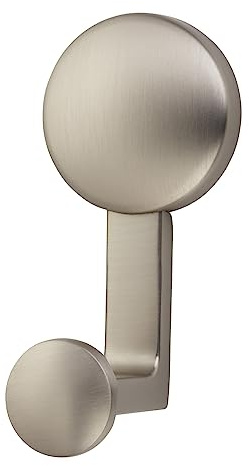 SOTECH Garderobenhaken GRIO Höhe: 96 x Breite: 45 mm Edelstahloptik | Kleiderhaken modern aus Zinkdruckguss stabiler Wandhaken auch für schwere Jacken