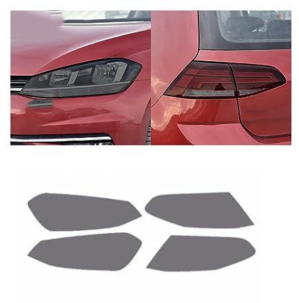 Pellicola Adesiva per Fari Auto Per VW Per Golf 7 8 MK7 2014-2022 Accessori Auto Tinta fari Pellicola protettiva nera Fanale posteriore Adesivo in TPU trasparente