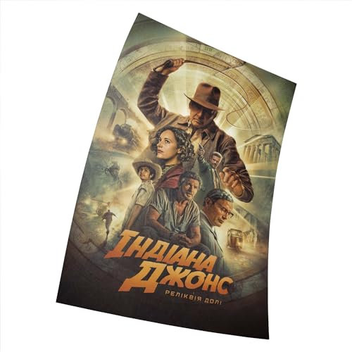 Indiana Jones and the Dial of Destiny (2023) Movie Poster Größe 11 x 17 Dekorative Rahmenloses Kunst Geschenk (28 x 43 cm) Leinwand Poster