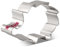 LILIAO 3.6 Hedgehog Cookie Cutter, Woodland Animal Biscuit Sandwich Cutters, Stainless Steel