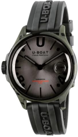 UBOAT Analoge Herrenuhr Quarz mit Edelstahlarmband mid-39918, grau, Band