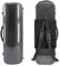 WUQIMUSC Custodia per violino 4/4 full size in fibra di carbonio oblunga rigida rettangolare custodia per violino morbida imbottitura con spallacci e borsa per spartiti musicali (nero), CASE-1-0