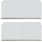 2 protectores laterales contra salpicaduras, de acero inoxidable, para montaje en pared, freidora, con tornillos, para cocina, restaurante, baño, 15 x 6 pulgadas