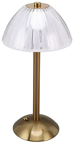 Lampe de Table Industrielle à LED, Lampe de Bureau Rustique Rechargeable par USB, Veilleuse de Chevet à intensité Variable en Continu avec Variateur de Capteur Tactile à 3