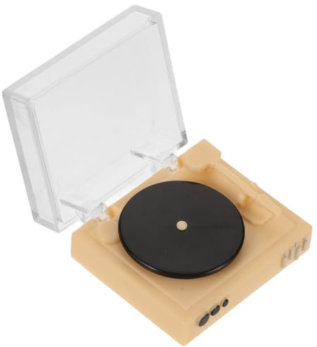 LALAFINA Miniatur Retro Plattenspieler Modell Für Puppenhaus Dekoratives Zubehör Für Miniaturmöbel Und DIY-szenen Wohnräumen Sicher Und Langlebig Für Fotografie Und Kreative