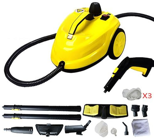 High Temperature Steam Vacuum Carpet Car Steam Washing Machine,Powerful Steamer with 21 Accessories, Steam Mop Cleaner with 0.8L Tank for Car Seat