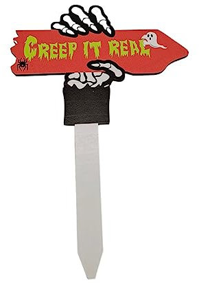 GAOSHA Gartenstecker Halloween Gartenstecker für den Außenbereich, Hofdekoration, gruseliges Schild für Geisterfest, Spukhaus, Partydekoration