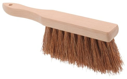 Cabilock Feuerstellen Reinigungshandbesen Mit Ergonomischem Rutschfestem Griff Vielseitige Garten Küchenbürste Aus Dichten Naturborsten Für Kamin Grill Terrasse Und Innenräume