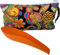 Urinette® Rigide avec Pochette de Rangement et Son Mousqueton (Orange+psychédélique)