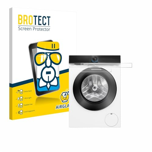 BROTECT Schutzglas für Siemens WG56B2041 IQ700 Touchdisplay | Transparenter Displayschutz Made in Germany Schutzfolie Panzer Folie Glas 9H Anti-Fingerprint Einfache Montage Clear